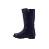 Caprice Módní tmavě modré vyteplené polokozačky