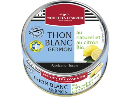 Přírodní bílý tuňák s bio citronem (115g)