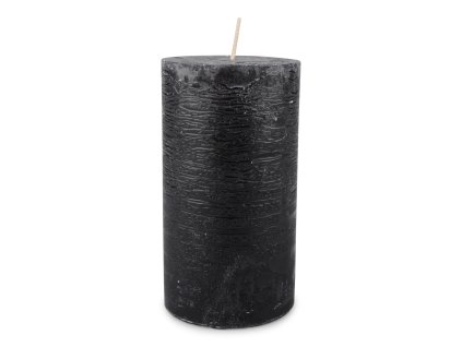 Rustikálna sviečka stredná čierna