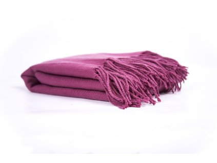 Pléd LUND tmavoružová