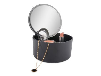 Make-up zrkadlo s boxom čierne