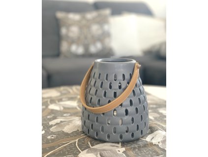 Svietnik s úchytkou BIKUP sivý