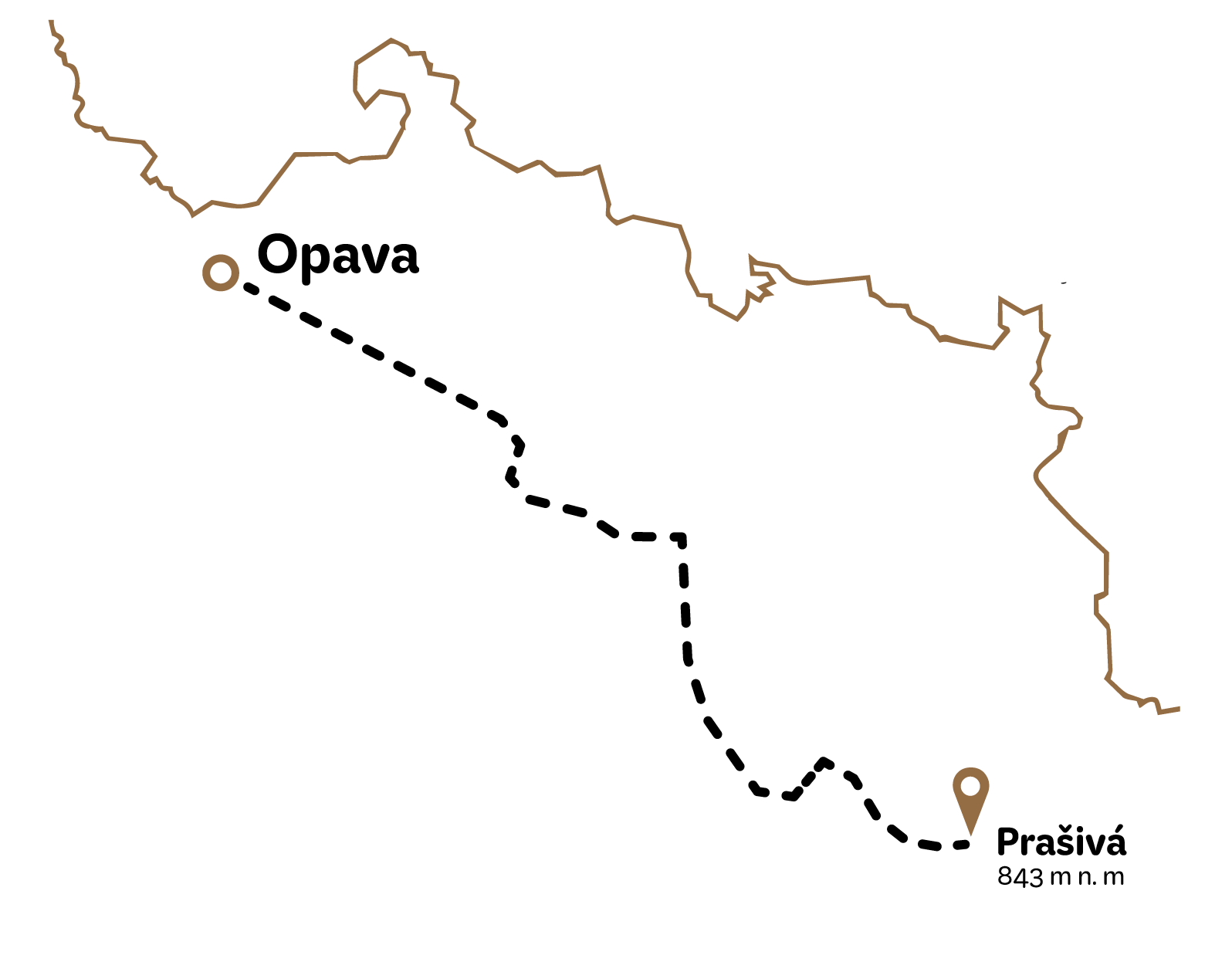 Cesta z Opavy pod Prašivou