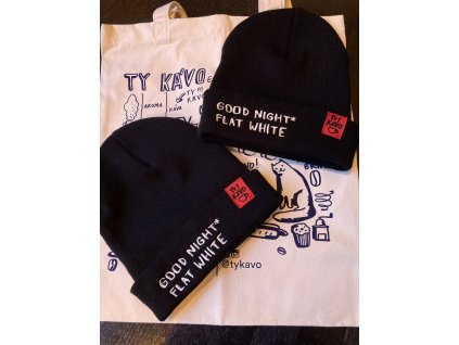 Čepice GOOD NIGHT FLAT WHITE