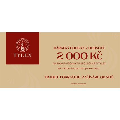 Dárkový poukaz 2000 Kč
