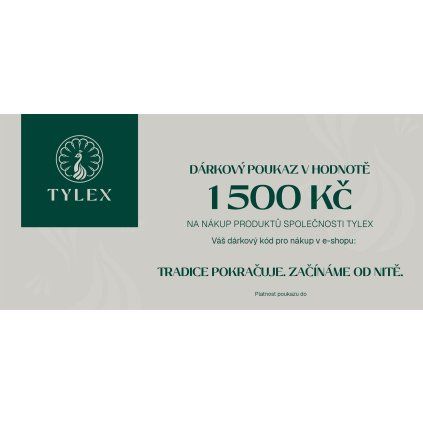 Dárkový poukaz 1500 Kč