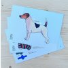 Oblékací pejsek z papíru Jack Russel Teriér k vystřižení