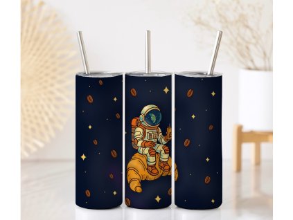 Termo kelímek s astronautem a croissantem, objem 590 ml
