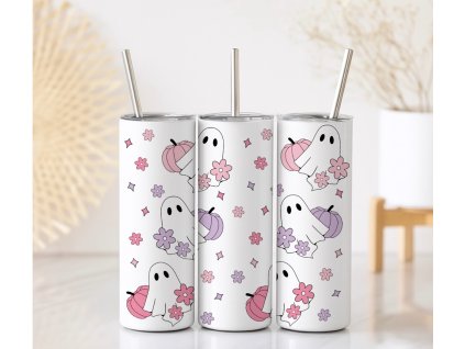 Termo kelímek Halloween Flowers s motivem duchů a květin, objem 590 ml
