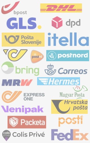 We ship via the following carriers