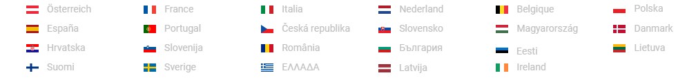Doručení po celé Evrposké únii