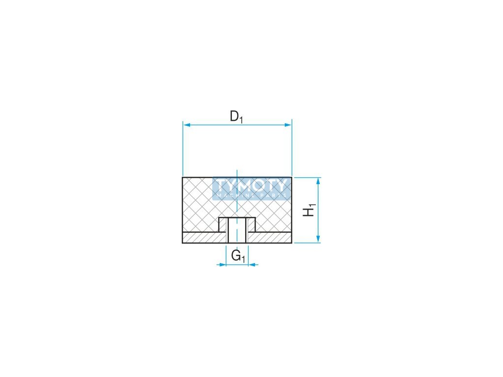 Silent block type 5 - 12x10 M5