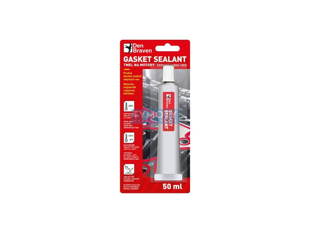 Den Braven Dichtungsdichtmittel – 50 ml rot, Tube im Blister _35005TU