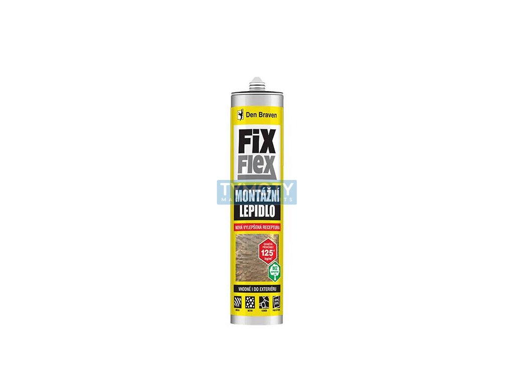 Den Braven Montagekleber FIX FLEX – 280 ml weiß, Kartusche _50408FF