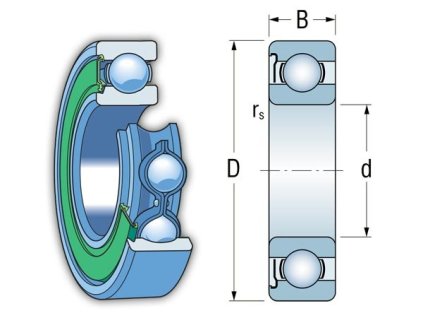 FAG 6302-RSR-C3 deep groove ball bearing