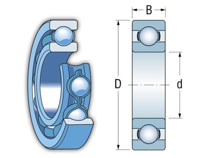 EZO R8 deep groove ball bearing