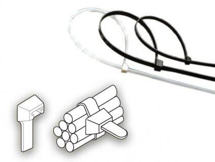 Bindeband 2,5 x 80 mm - 6 kg - Schwarz