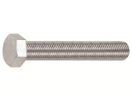 Hexagon screw with full thread DIN 933 M5x25 stainless steel A2-70