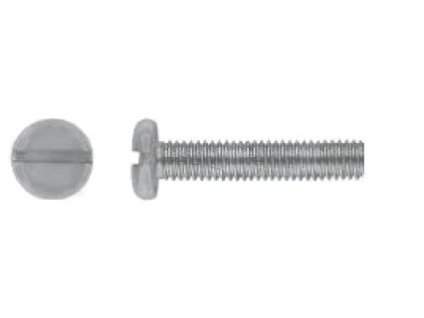 Screw low cylinder head - groove DIN 85 M3x6 galvanized