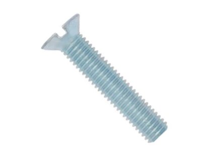 Countersunk screw with slot DIN 963 M6x8 galvanized
