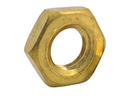 Nut low DIN 439B M6 brass