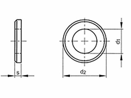 Flache Kegelscheibe DIN 125B M10 / 10,5