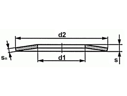 Disc spring DIN 2093 63.0x31.0x3.50
