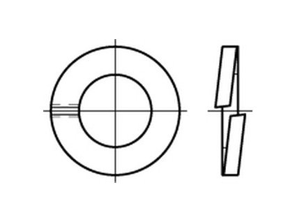 Podložka pružná DIN 127B M12 / 12,2 žiarový pozink