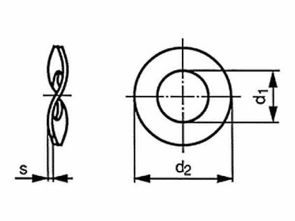 Podkładka elastyczna karbowana DIN 137B M8/8.4 ocynkowana