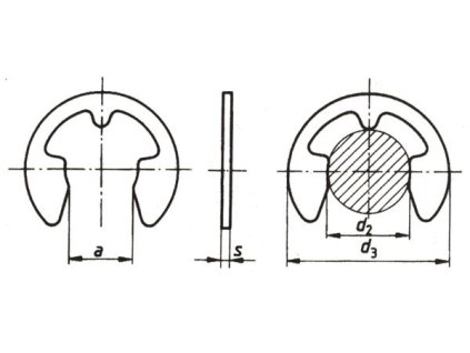 Snap ring DIN 6799 - 4 galvanized