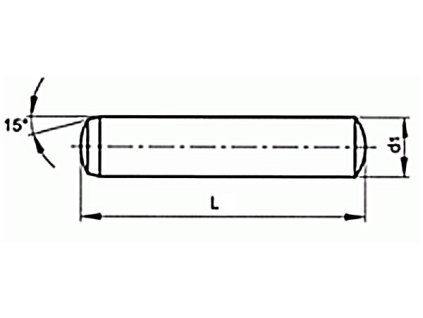 Hardened cylindrical pin DIN 6325 2x18 m6