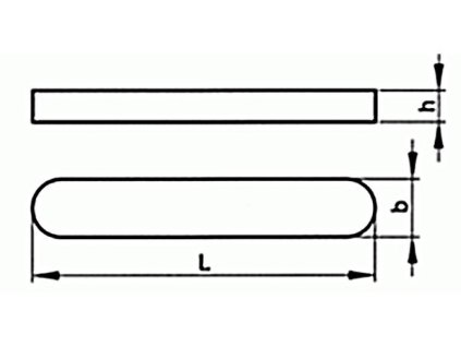 Keyes DIN 6885 A 8x7x20 stainless steel A4