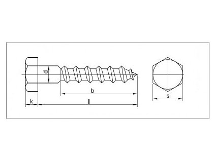 Facsavar hatszögletű fej DIN 571 5x40 cink fehér