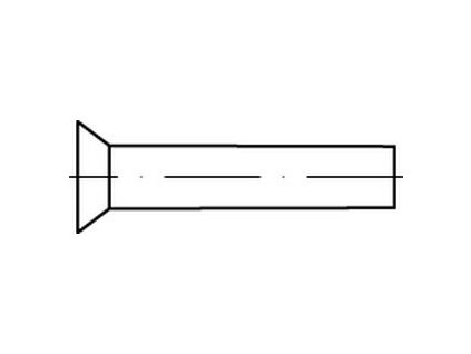 Rivet countersunk head DIN 661 4x10