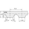 Zahnriemen AT10 530 50 optibelt Alpha Torque