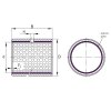 INA EGB 2830-E50-Y sliding sleeve, steel-POM