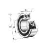 Rulment cu bile cu contact unghiular FAG 3200-BB-TVH