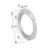 INA AS 1226 Cienki pierścień łożyska oporowego