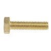 Hexagon screw full thread DIN 933 M10x100 brass