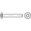 Screw with half-round head hex ISO 7380 M6x40 steel 10.9 zinc