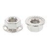Nut with toothed collar DIN 6923 M4 stainless steel A2