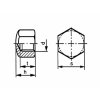 Nut closed low DIN 917 M6 stainless steel A2