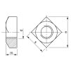 Square nut DIN 557 M16