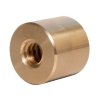 Nut trapezoidal circular left thread DIN 103 Tr22x5 D45xL44 bronze