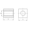 Square trapezoidal nut DIN 103 Tr20x4