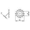 Podkładka z uzębieniem zewnętrznym DIN 6797A M4/4,3