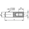 Stift konisches Innengewinde DIN 7978 20x80