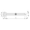 Cotter pin DIN 94-1x22 galvanized