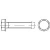 Hexagon thread-forming screw with collar DIN 7500D M4x8 galvanized