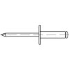 Riveting rivet large head 10 ST/ST 4.0x10